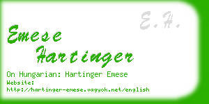 emese hartinger business card